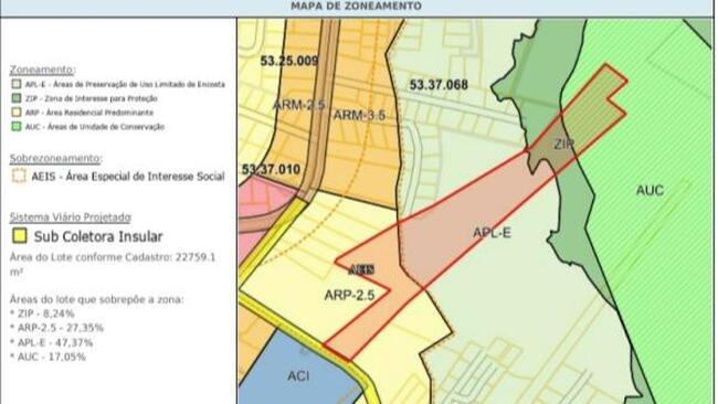 Área 28.888 m² Florianópolis/SC