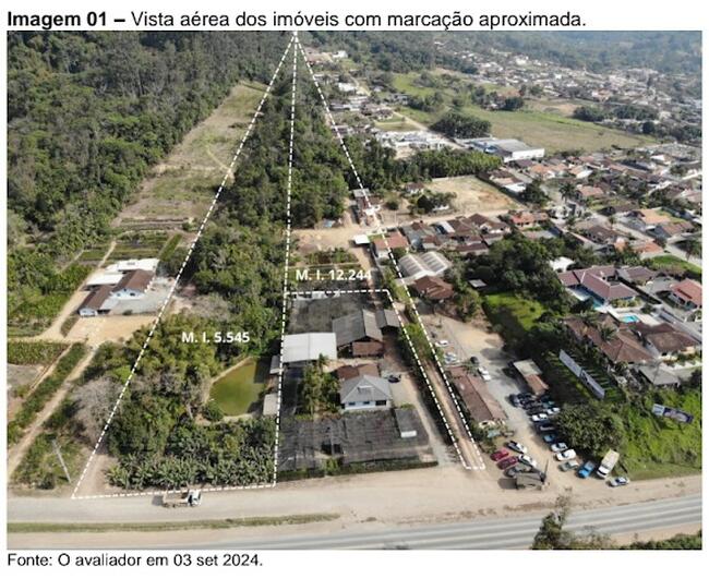 Áreas totalizando 25.840 m² em Corupá/SC