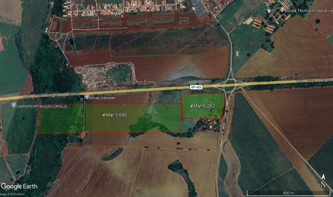 PRÉDIO RESIDENCIAL + 2 SÍTIOS RURAIS – 3 LOTES – FAZENDA LAGEADO – MIGUELÓPOLIS/SP