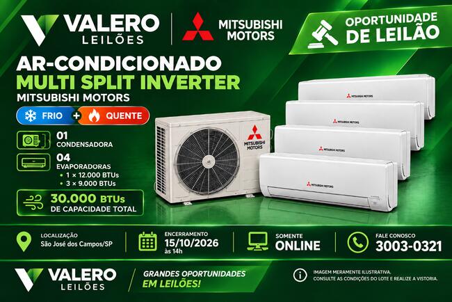 AR-CONDICIONADO SPLIT - INVERTER – MITSUBISHI MOTORS SÃO JOSÉ DOS CAMPOS/SP