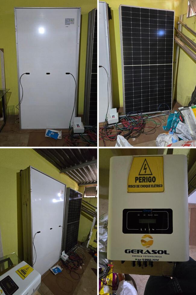 SÃO SIMÃO/GO - UM KIT GERADOR DE ENERGIA