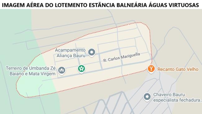 Chácara 841,50m² - Estância Balneária Águas Virtuosas, Bauru/SP