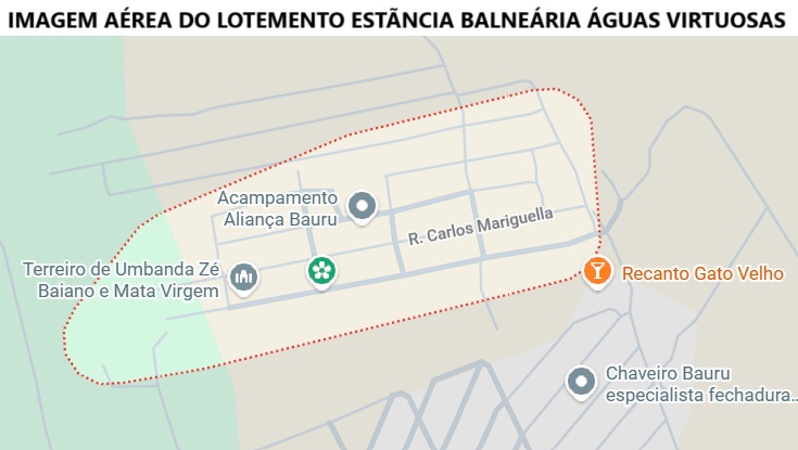 Chácara 841,50m² - Estância Balneária Águas Virtuosas, Bauru/SP