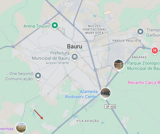 Chácara 841,50m² - Estância Balneária Águas Virtuosas, Bauru/SP