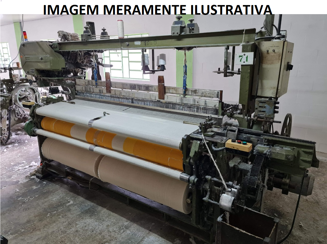 Máquina Têxtil - Tear Marca Ribeiro S/A, Americana/SP