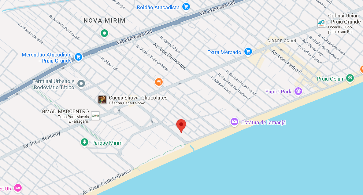 Apartamento 32,00m²- Nova Mirim, Praia Grande