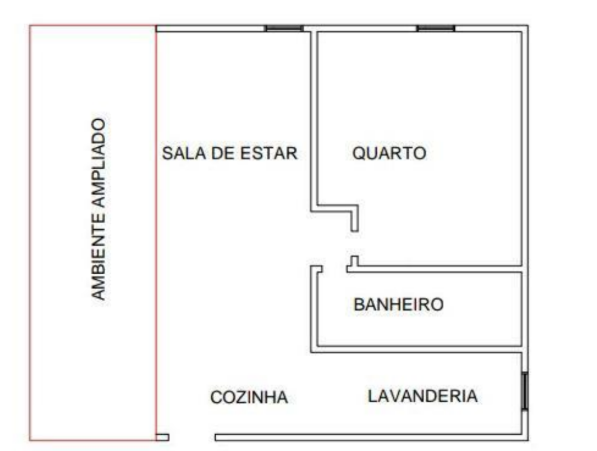 Apartamento 33,50m²- Pinheiros, São Paulo/SP