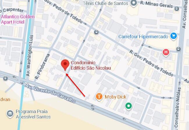 Apartamento 30,21m² - Boqueirão, Santos/SP