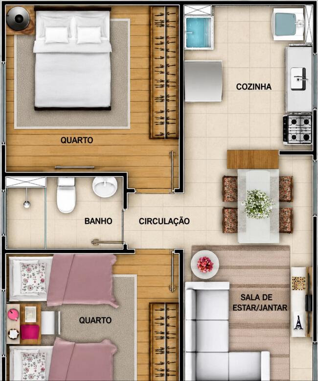 Apartamento 42,86 M² - Éden, Sorocaba/sp, localizado em Sorocaba - SP, bairro Éden